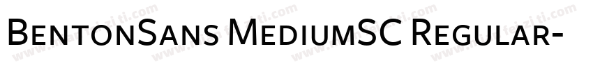 BentonSans MediumSC Regular字体转换